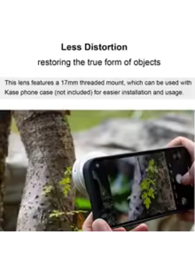كيس عدسة Kase HD Master Macro Phone Lens Plus لهواتف iPhone 16 و15 و14 و13 Pro Max وسامسونج وأندرويد، مسافة تركيز طويلة 45-85 مم / هيكل معدني - Image 5